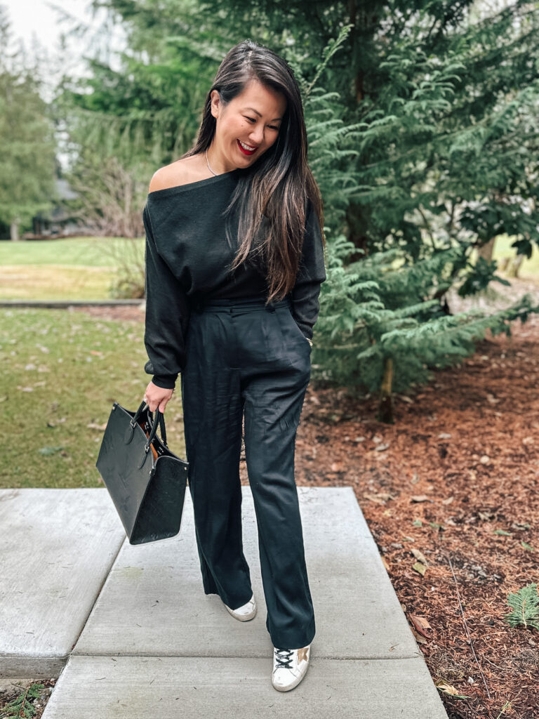 chic neutral winter style