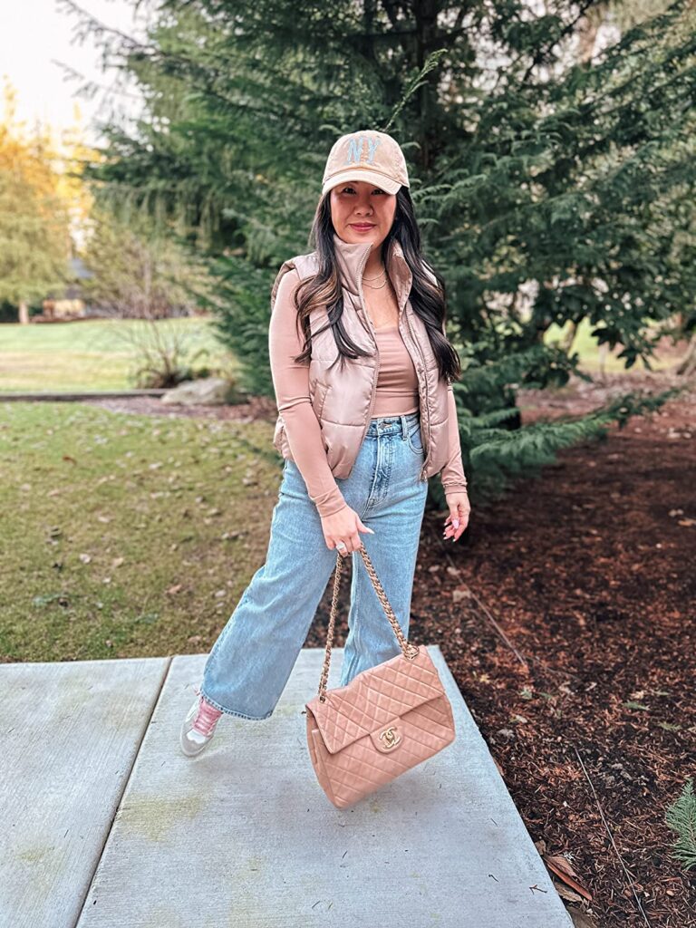 pink sneakers outfit