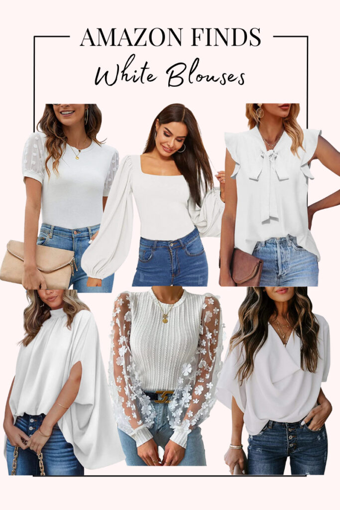 white blouses for spring