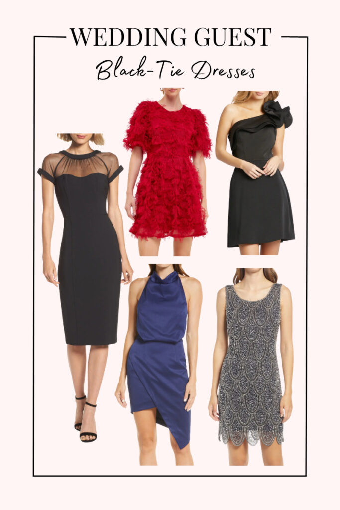 black-tie wedding guest dresses