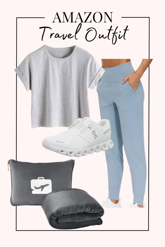 travel outfit with joggers