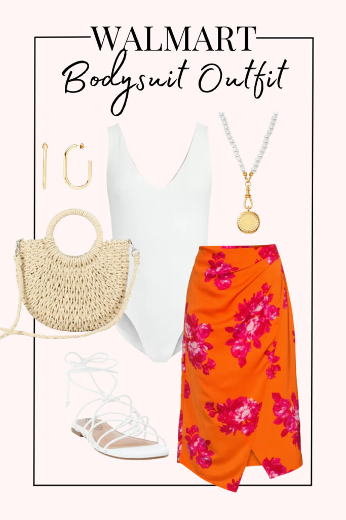 white sandals and white bodysuit outfit