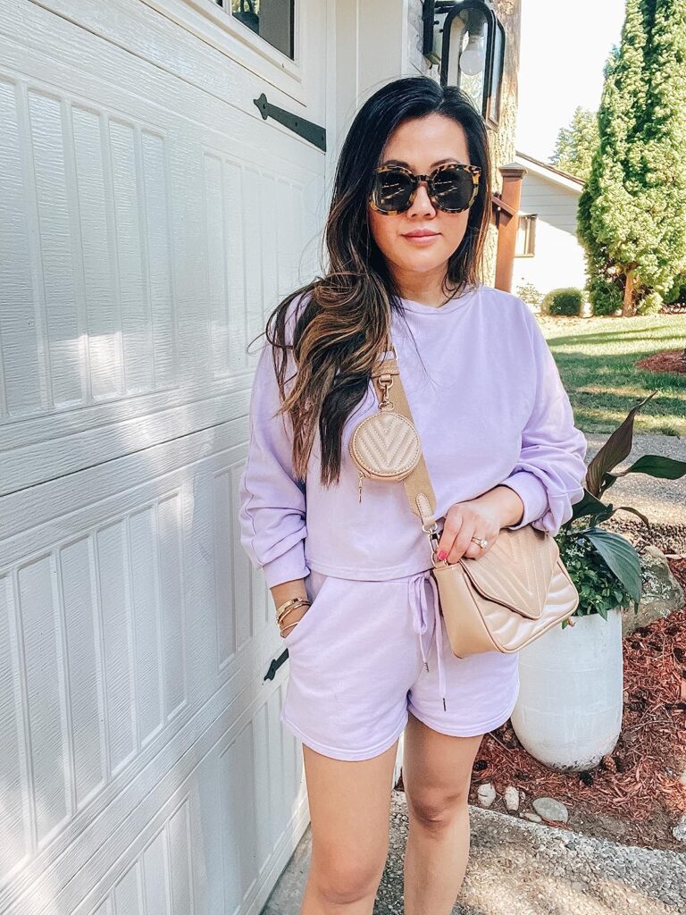 matching shorts set for moms