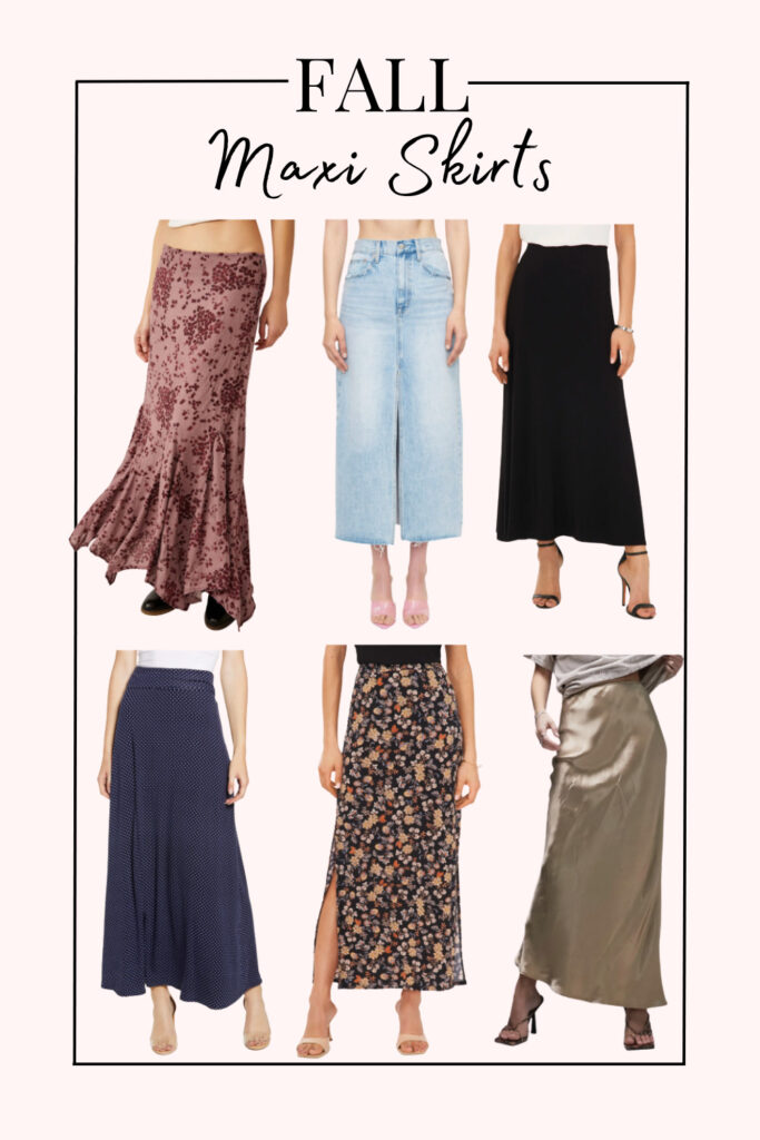 fall maxi skirts
