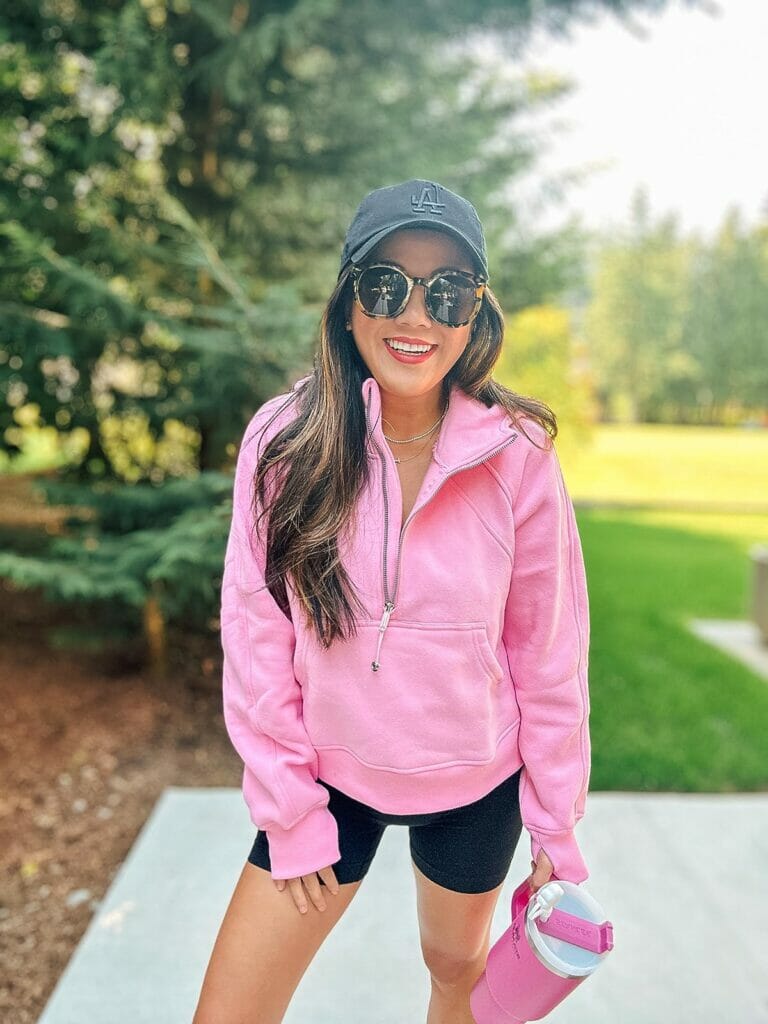 work from home outfit idea athleisure