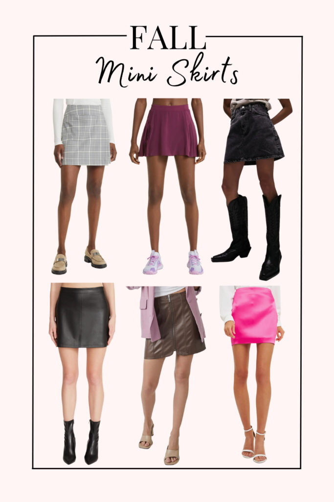 fall mini skirts