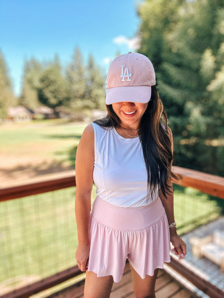 pink mom athleisure wear