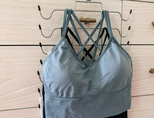 sports bra hanger organizer