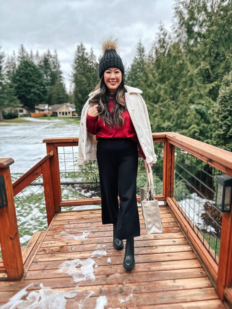 winter boots style for moms