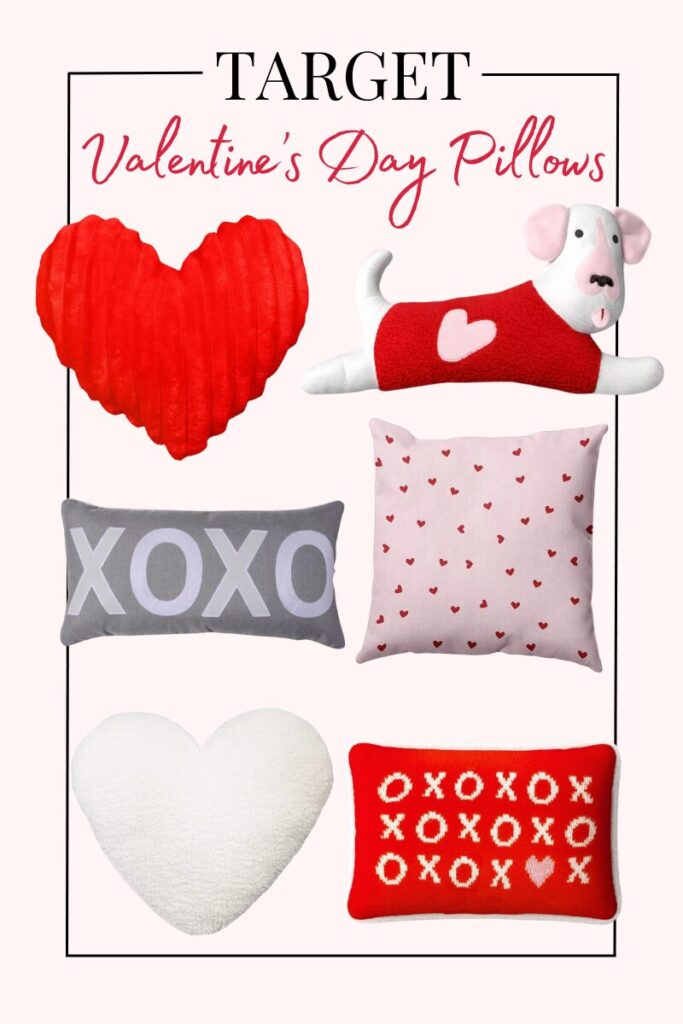target vday throw pillows